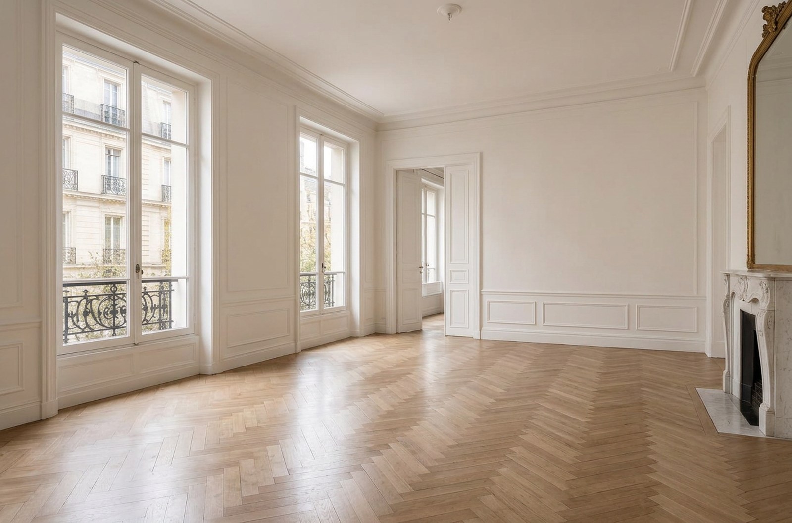 Salon haussmannien vide
